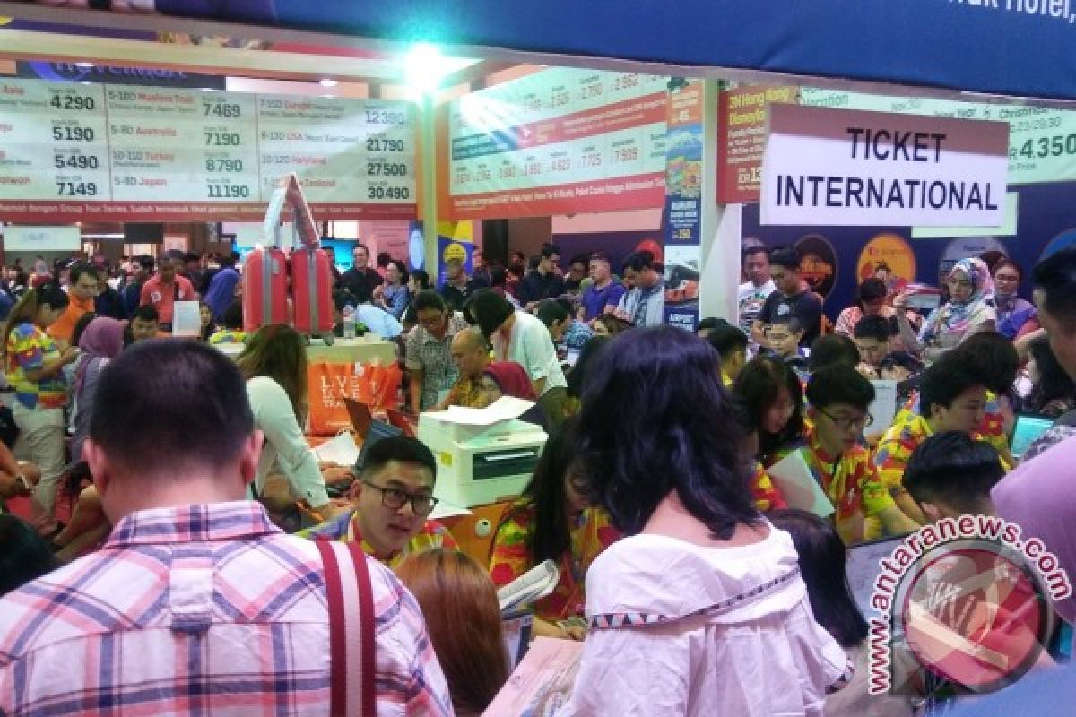 Tiket penerbangan internasional Rp 3 jutaan di Garuda Indonesia Travel Fair