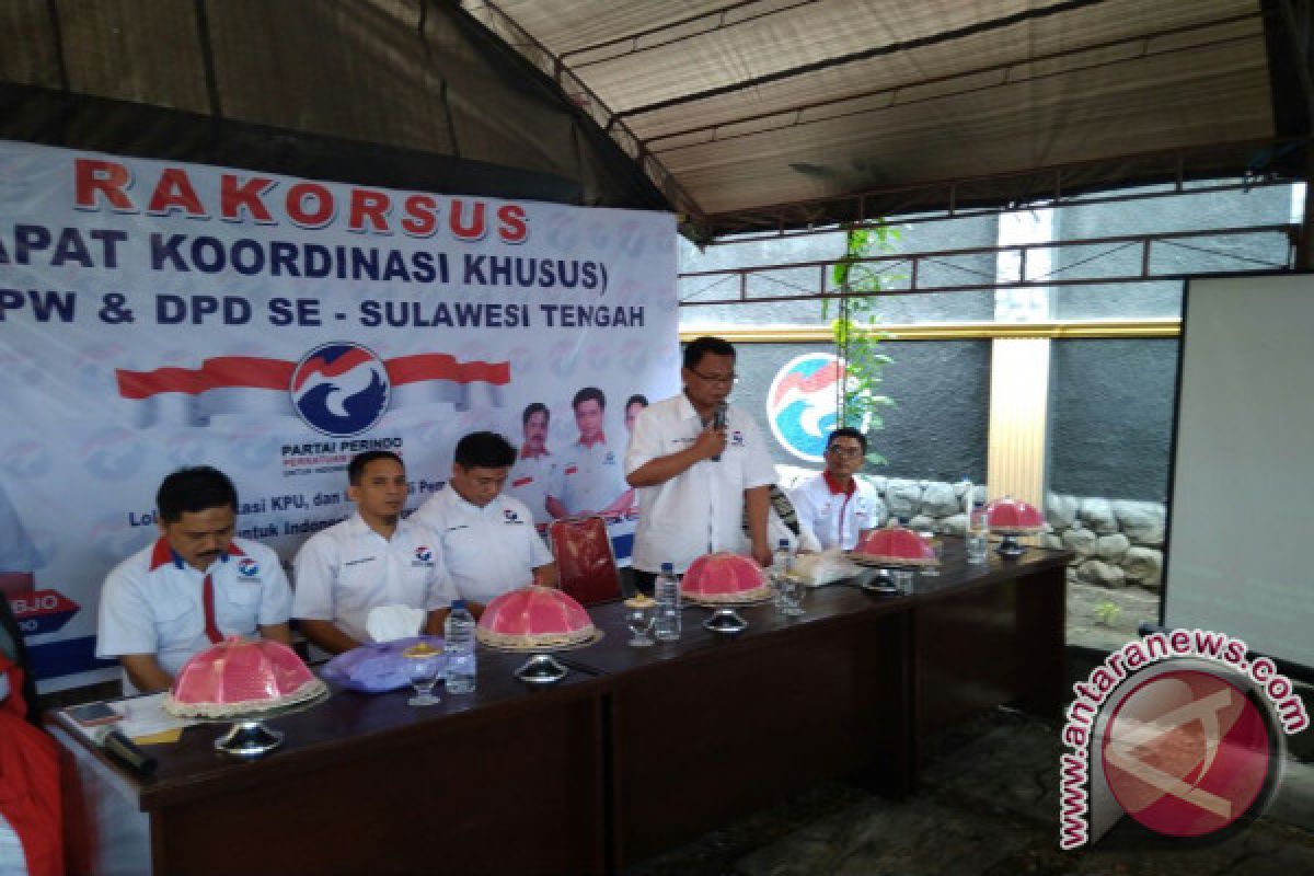 Rakorkus Perindo Sulteng Bahas Kesiapan Verifikasi KPU