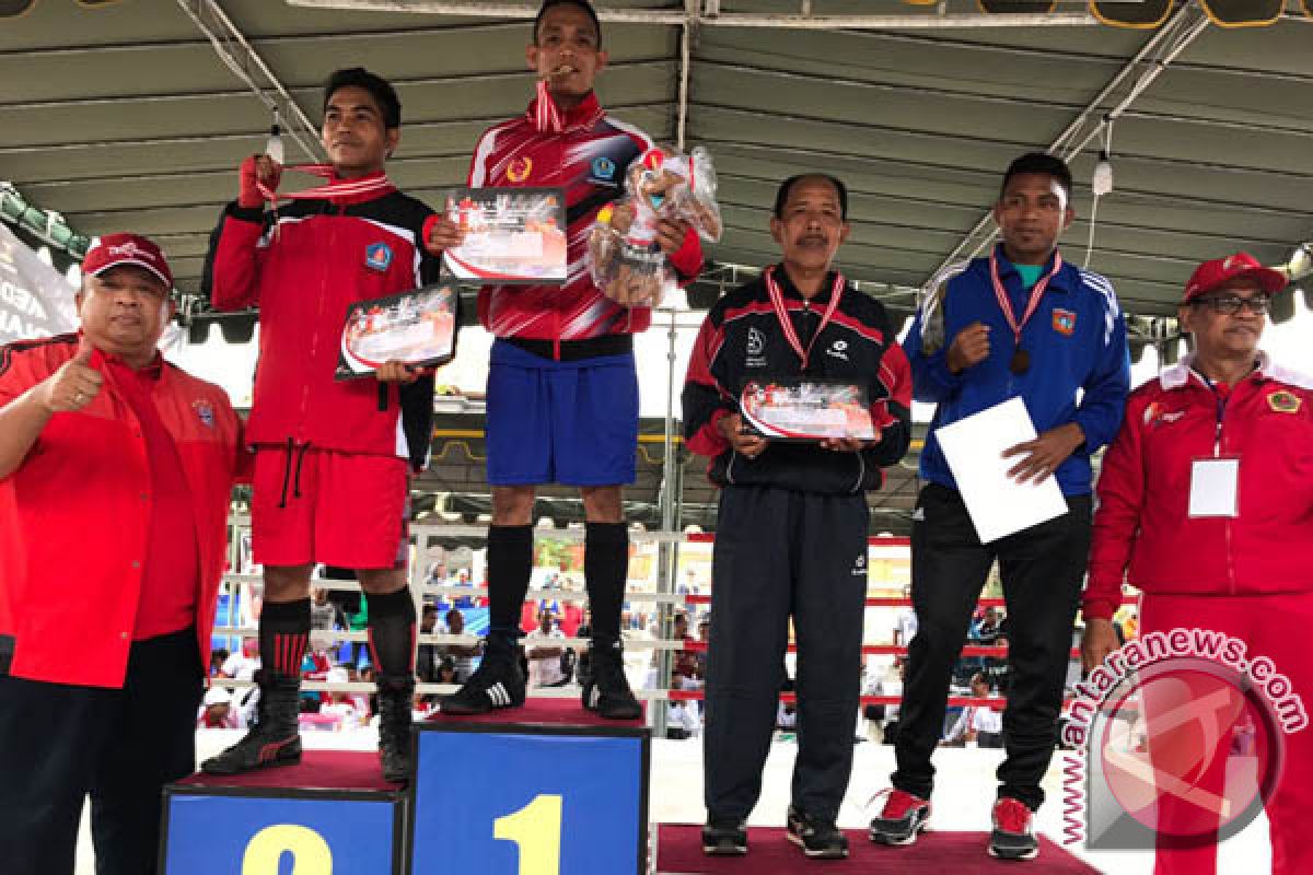 Atlet Tinju Denpasar Rebut Juara Umum Porprov