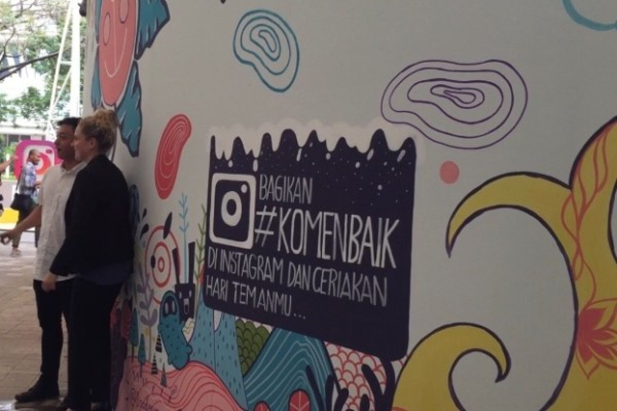 Instagram hadirkan mural #KomenBaik untuk media sosial lebih positif