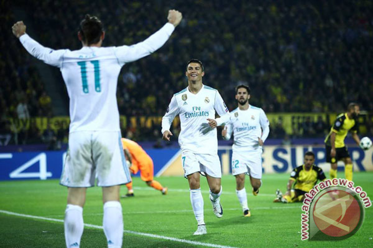 Dua Gol Ronaldo Bawa Real Menang Di Markas Dortmund