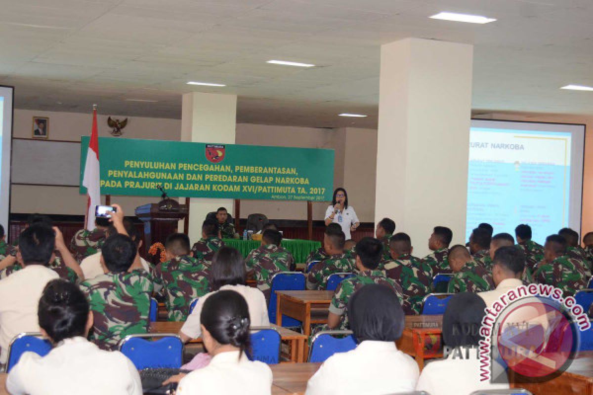 Kodam Pattimura-BNNP Maluku Sosialisasi Bahaya Narkoba