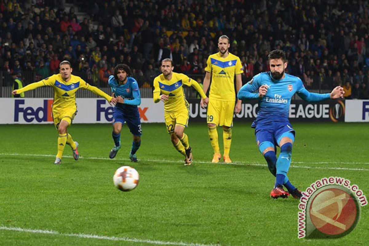 Giroud Cetak Gol Ke-100nya Untuk Arsenal