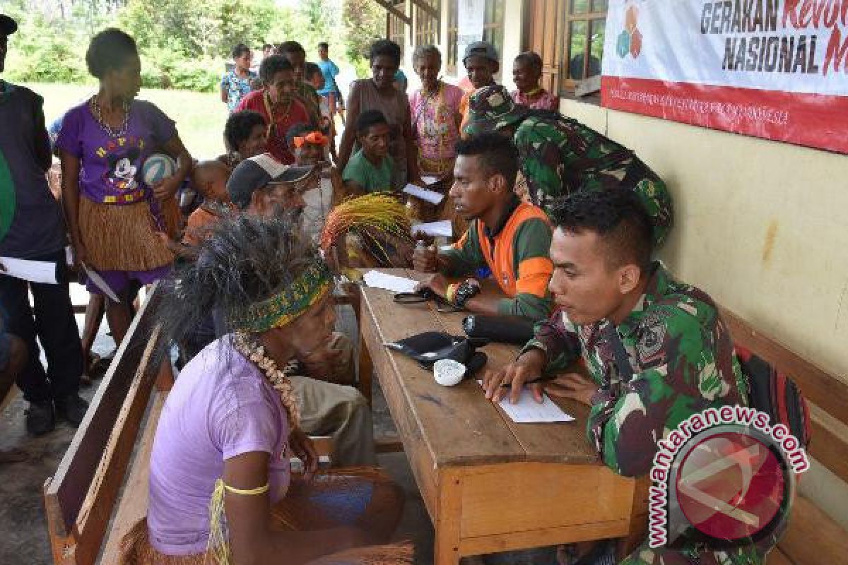 Satgas TMMD Kodim 1707/Merauke gelar pengobatan massal