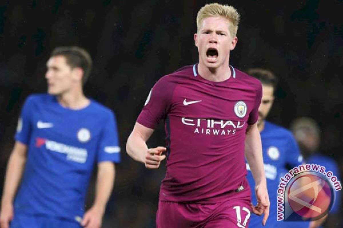 Gol De Bruyne Antar City Kalahkan Chelsea