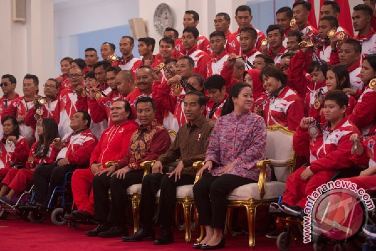 Presiden sanjung perjuangan dan prestasi atlet para games Indonesia
