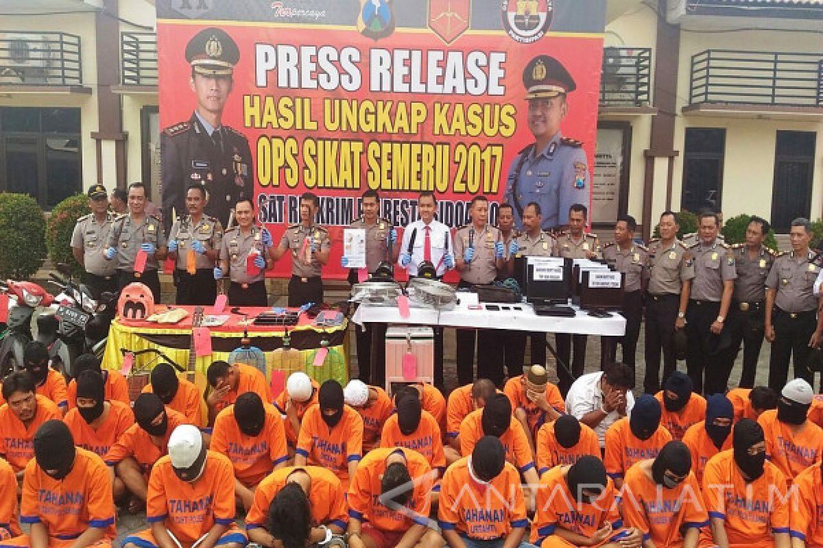 Polresta Sidoarjo Tangkap 64 Pelaku Kejahatan (Video)