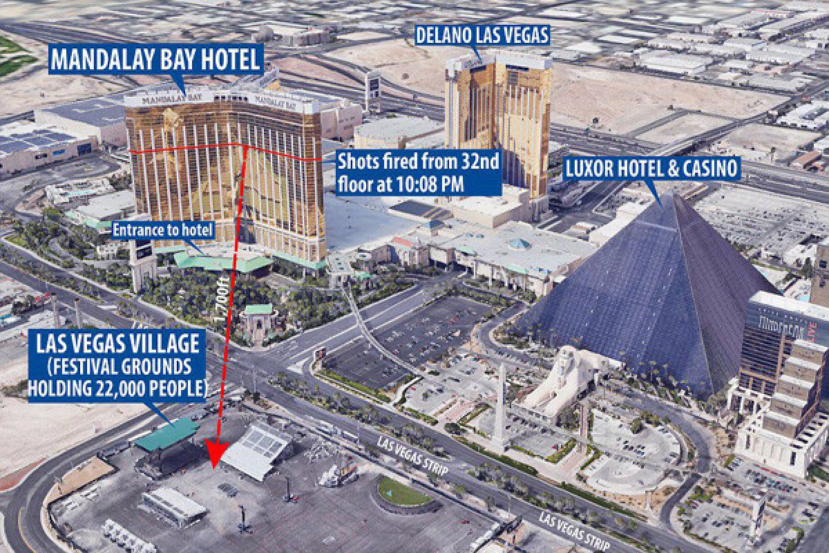 59 tewas dan 200 cedera dalam penembakan di Las Vegas