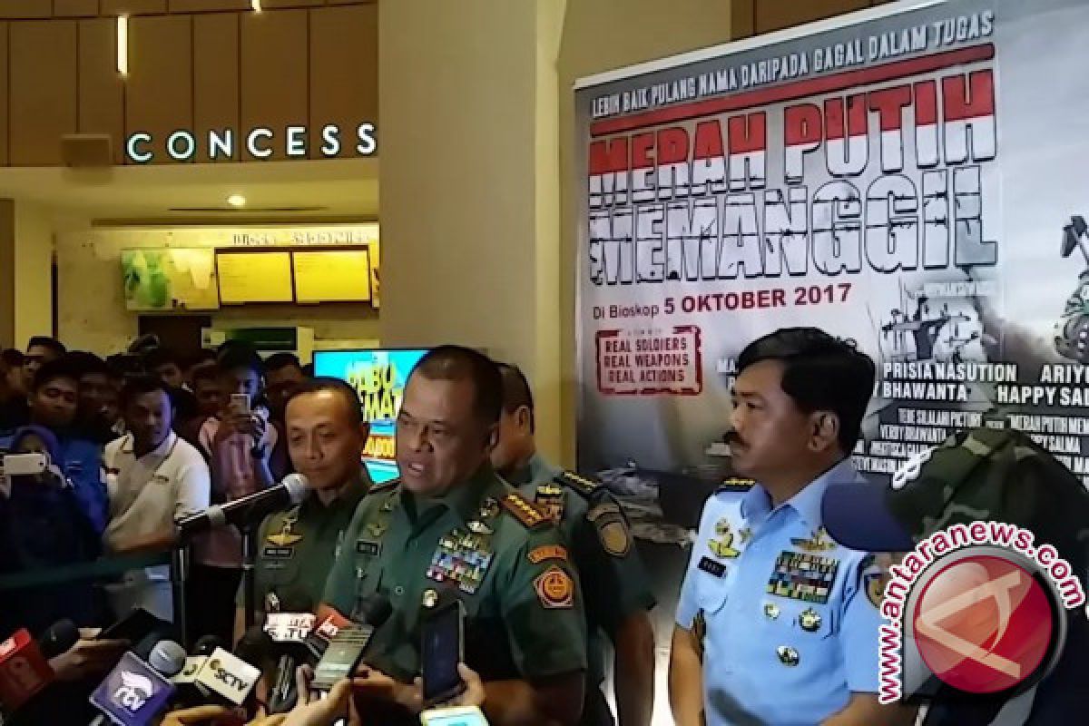 Panglima TNI tonton "Merah Putih Memanggil"