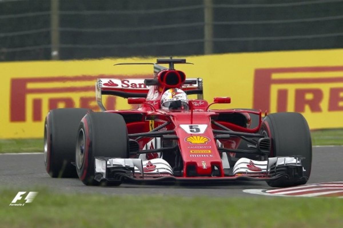 Vettel catatkan waktu tercepat pada uji Formula 1