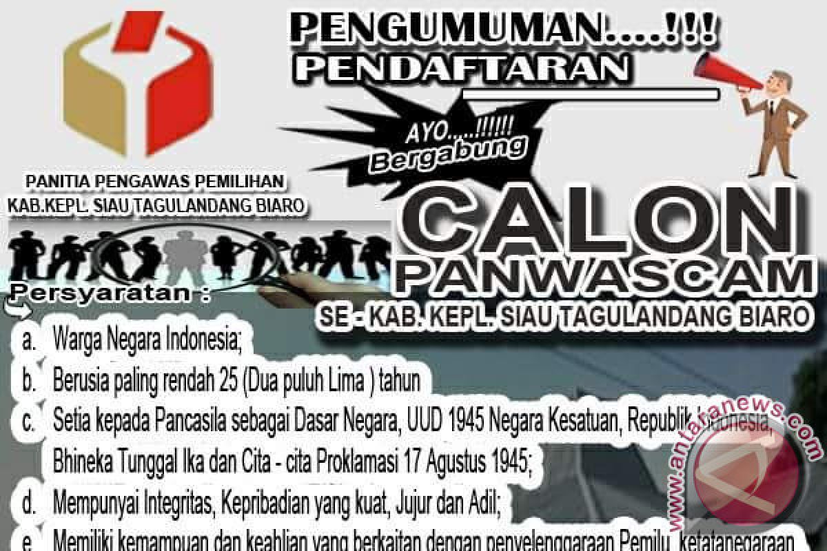 Panwaslu Sitaro Buka Pendaftaran Panwas Kecamatan 