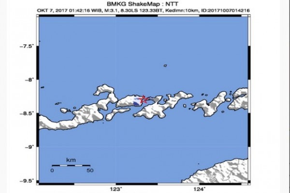Gempa berkekuatan 6,7 SR guncang Manggarai Barat NTT