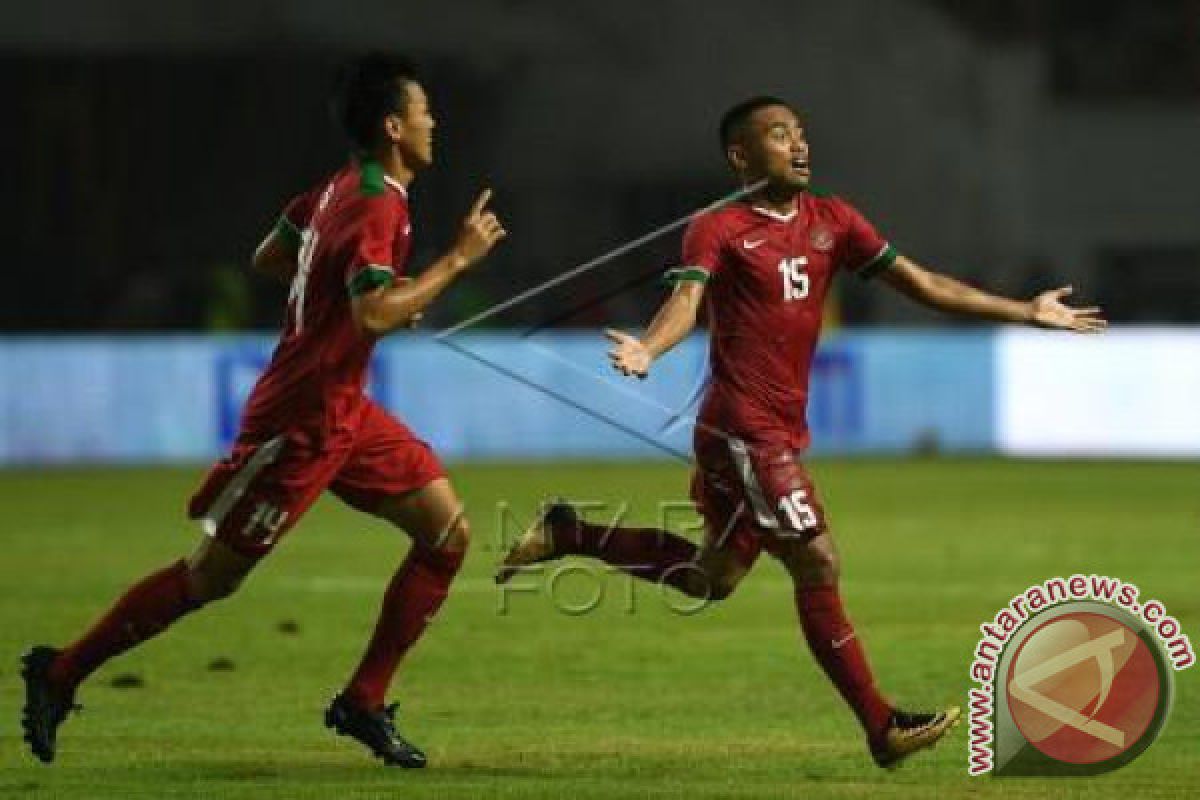 Indonesia unggul 1-0 babak pertama atas Iran