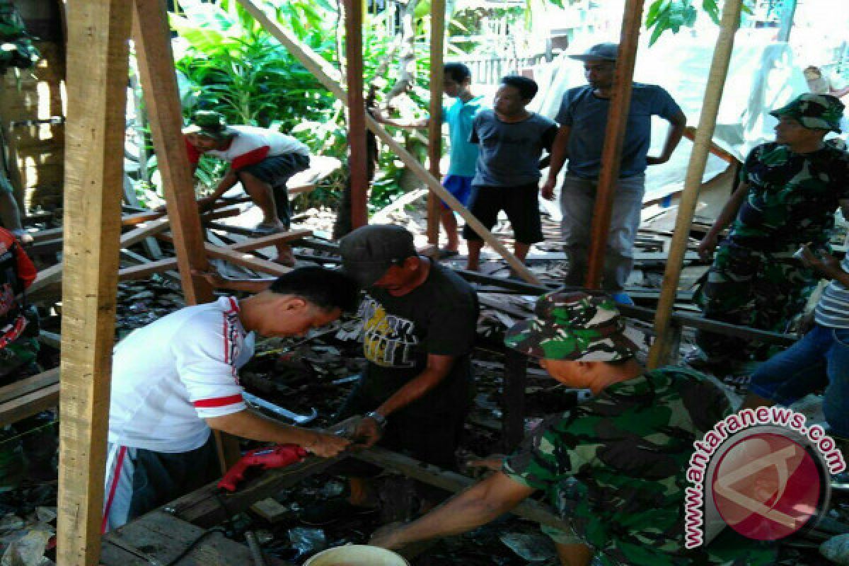 TMMD Bedah Rumah Warga Rusak 90 Persen