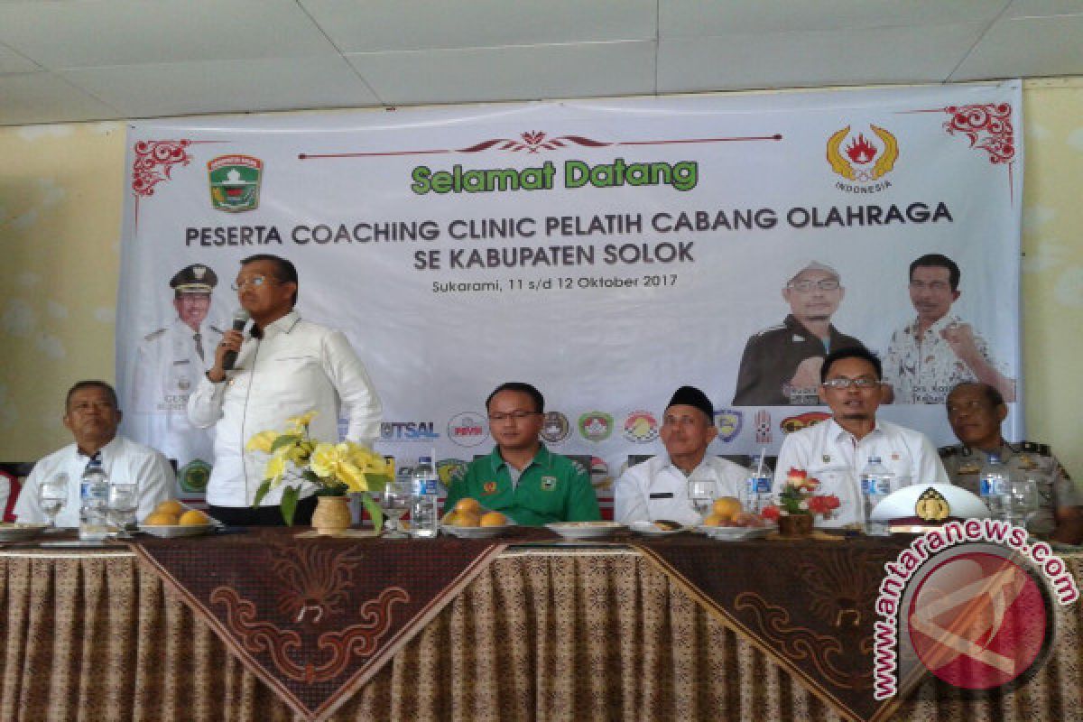 KONI Solok Gelar Coaching Clinic Dorong Prestasi 