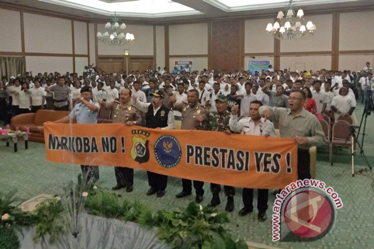 Polda Papua deklarasi antinarkoba di lima daerah