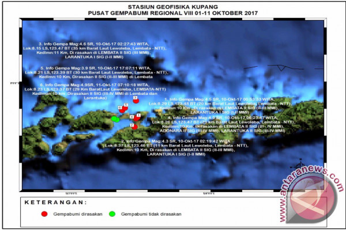 Gempa Kembali Guncang Lembata