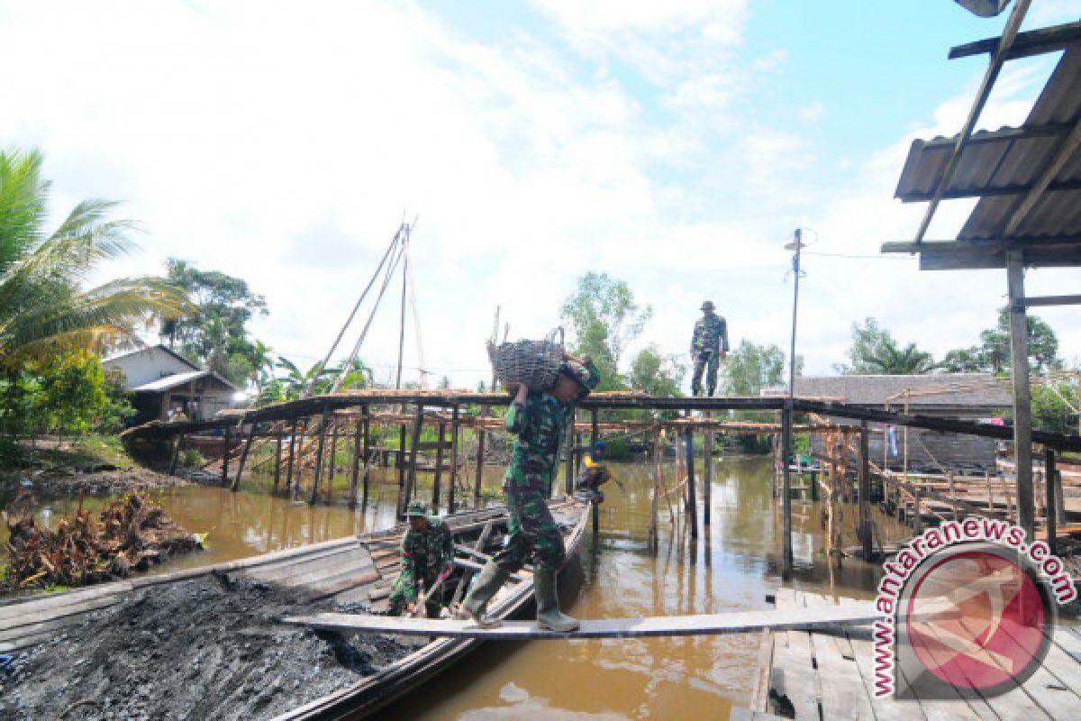 TMMD Hampir Rampung Kerjakan Satu Jembatan Besar