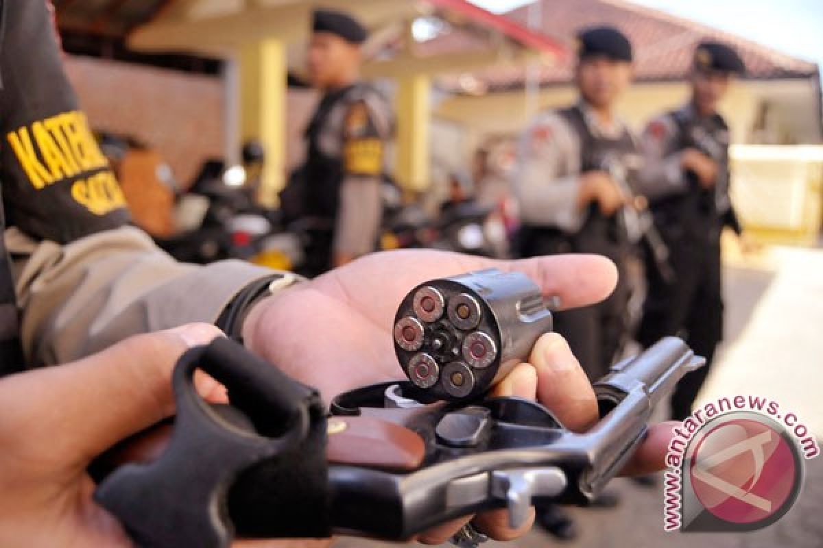 Polres Bolaang Mongondow gelar latihan penggunaan senjata