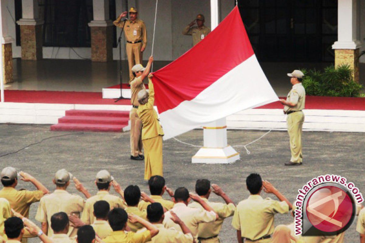 Pemkab Batola Gelar Upacara Bulanan 