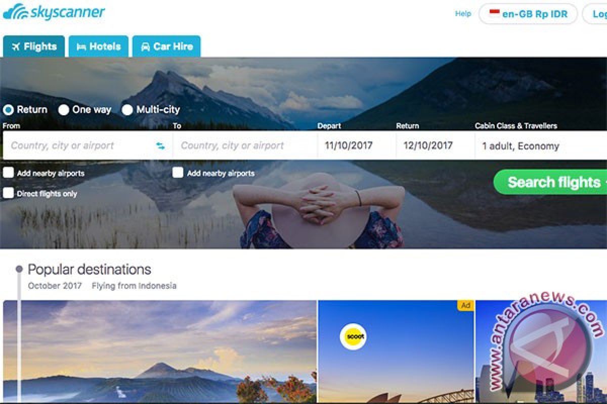 Wow! Pengguna Aktif Skyscanner Capai 60 juta per bulan