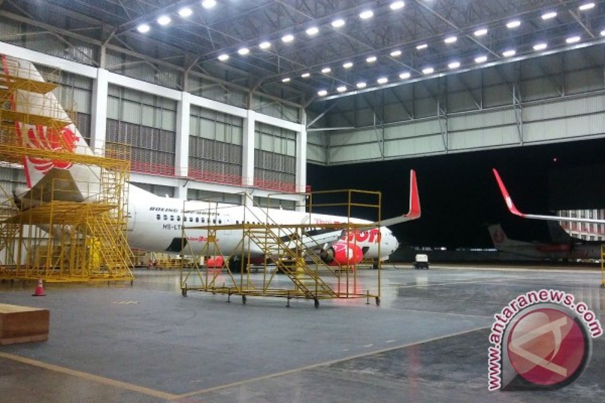 Begini kondisi tempat perawatan pesawat milik Lion Air di Batam 