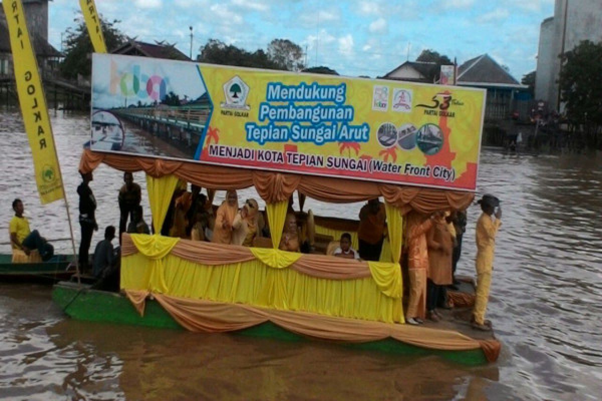 Golkar Dukung Pemkab Kobar Bangun Tepian Sungai Arut 