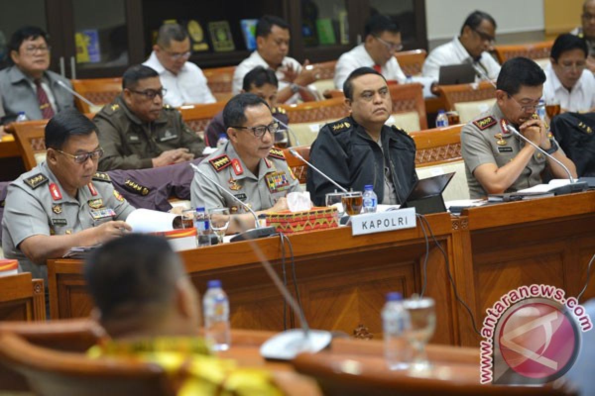 Lima fokus DPR dalam rapat dengan Kapolri hari ini