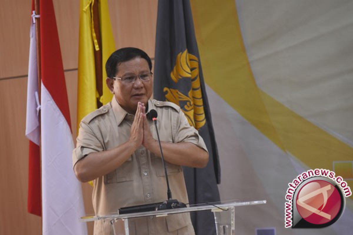 April Partai Gerindra Akan Deklarasikan Prabowo Sebagai Capres