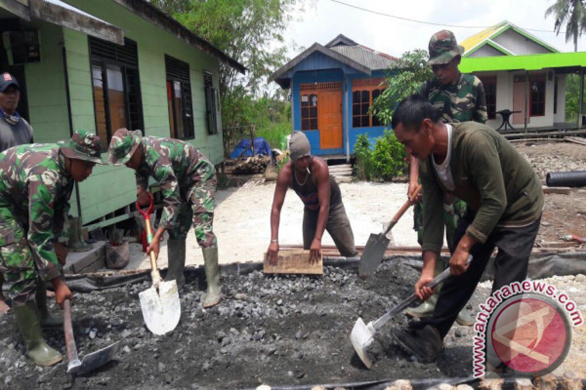 Pembuatan Jalan Lokasi TMMD Hampir 70 Persen 