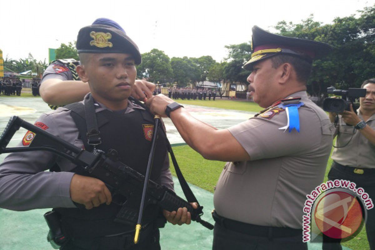 Polda Gorontalo Kirimkan 102 Personil Jaga Perbatasan 