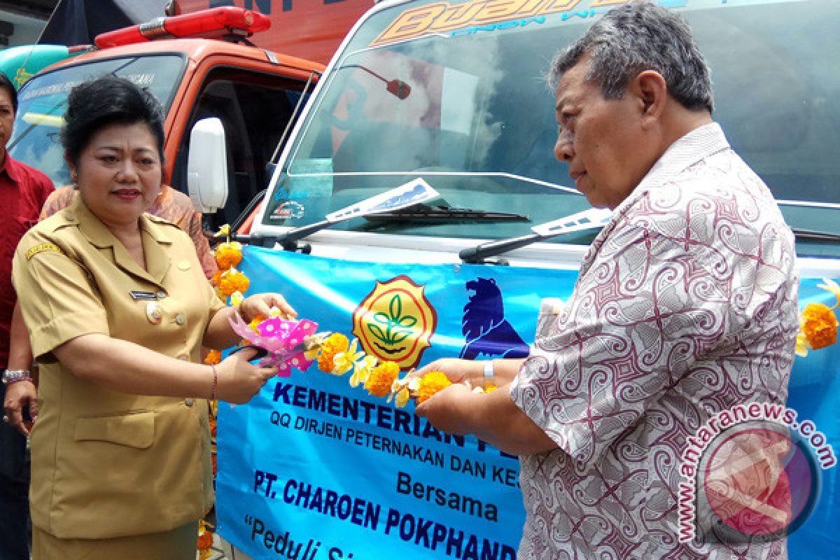 CPI Membantu Pakan Ternak Pengungsi Gunung Agung (Video)