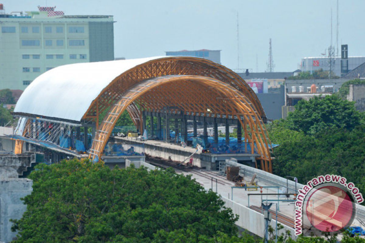 Pembangunan LRT Palembang sudah 72 persen