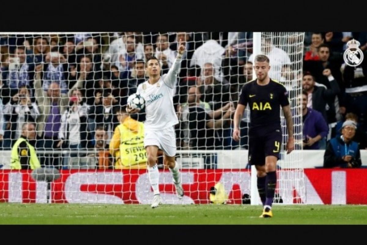 Menguasai pertandingan, Real Madrid cuma imbang 1-1 atas Tottenham