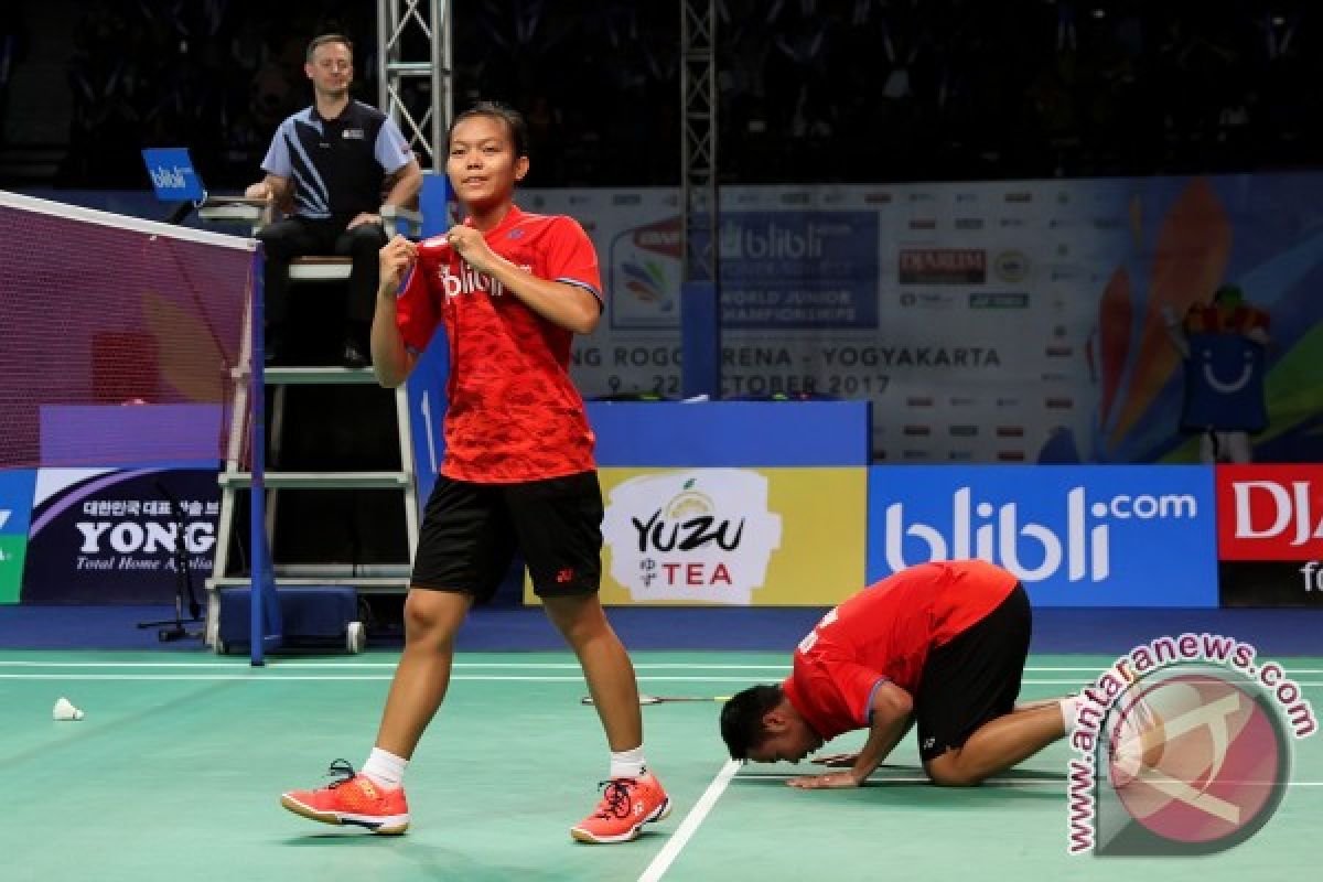 Ganda campuran ciptakan "all Indonesian final" Kejuaraan Dunia Junior