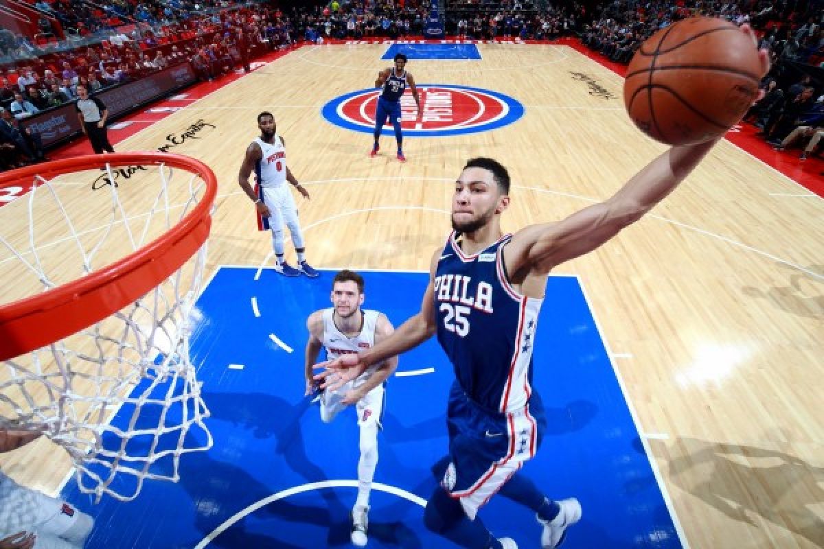 Ben Simmons "triple-double" antar kemenangan perdana Sixers 