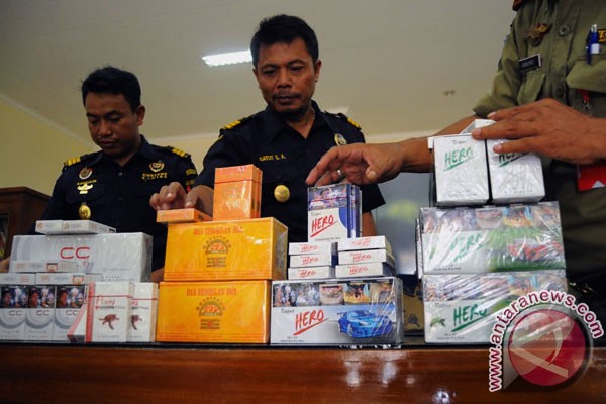 Bea Cukai sita 4,05 juta batang rokok