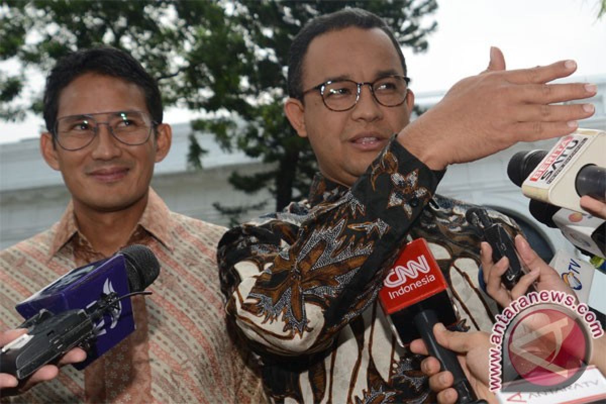 Anies-Sandi akan bergantian berkantor di Kepulauan Seribu