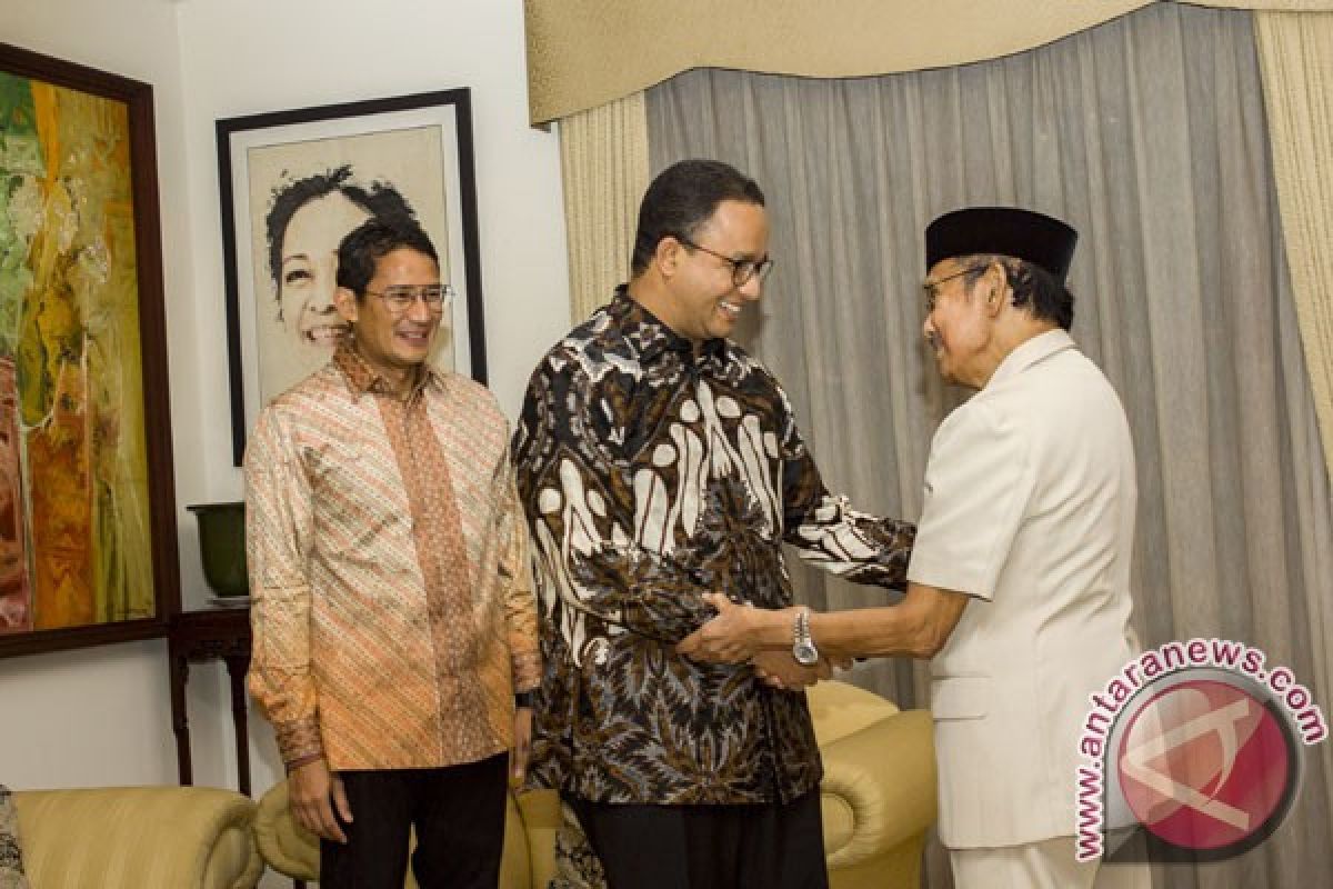 Pesan Habibie ke Anies Baswedan dan Sandiaga Uno