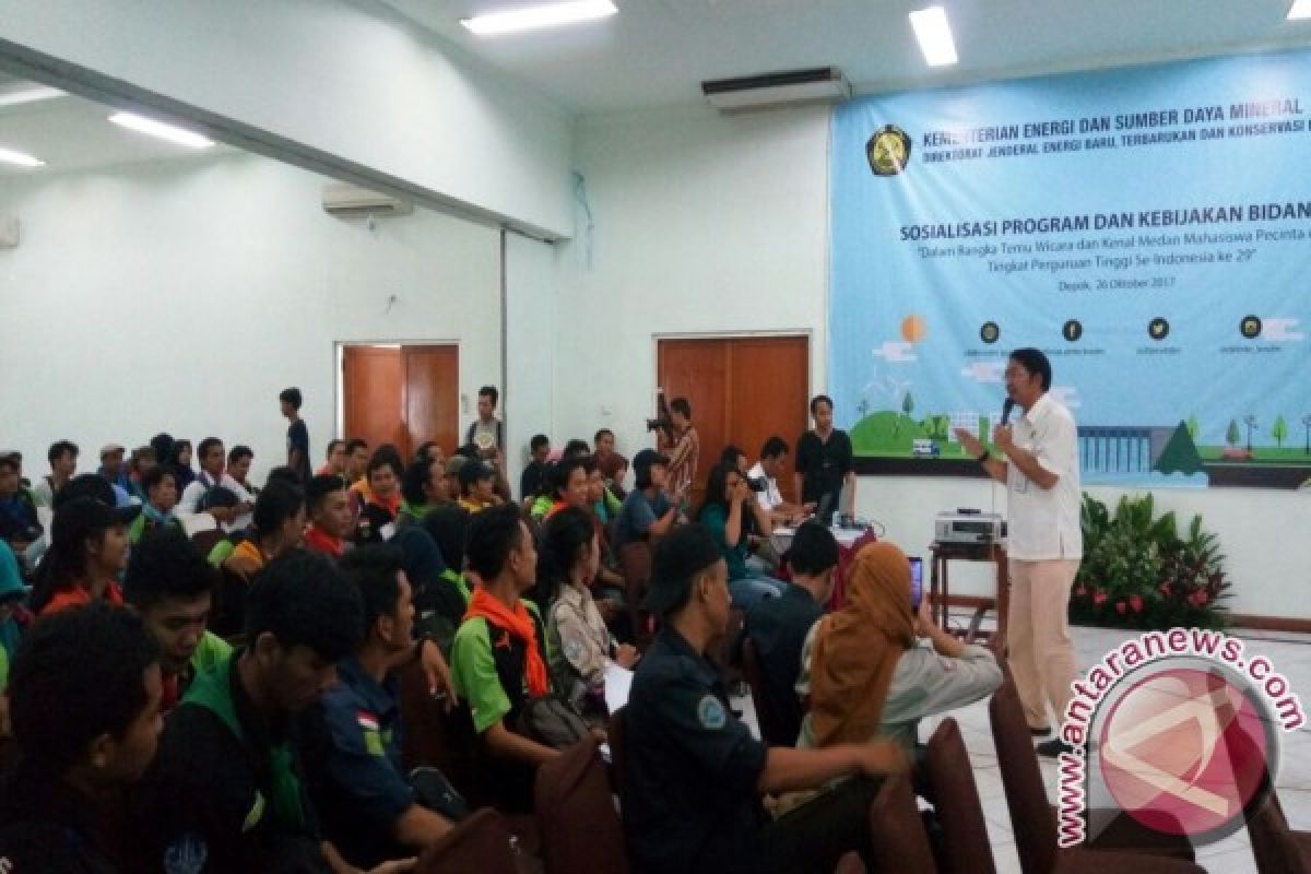 Kementerian ESDM Sosialisasikan EBT ke Mapala se-Indonesia
