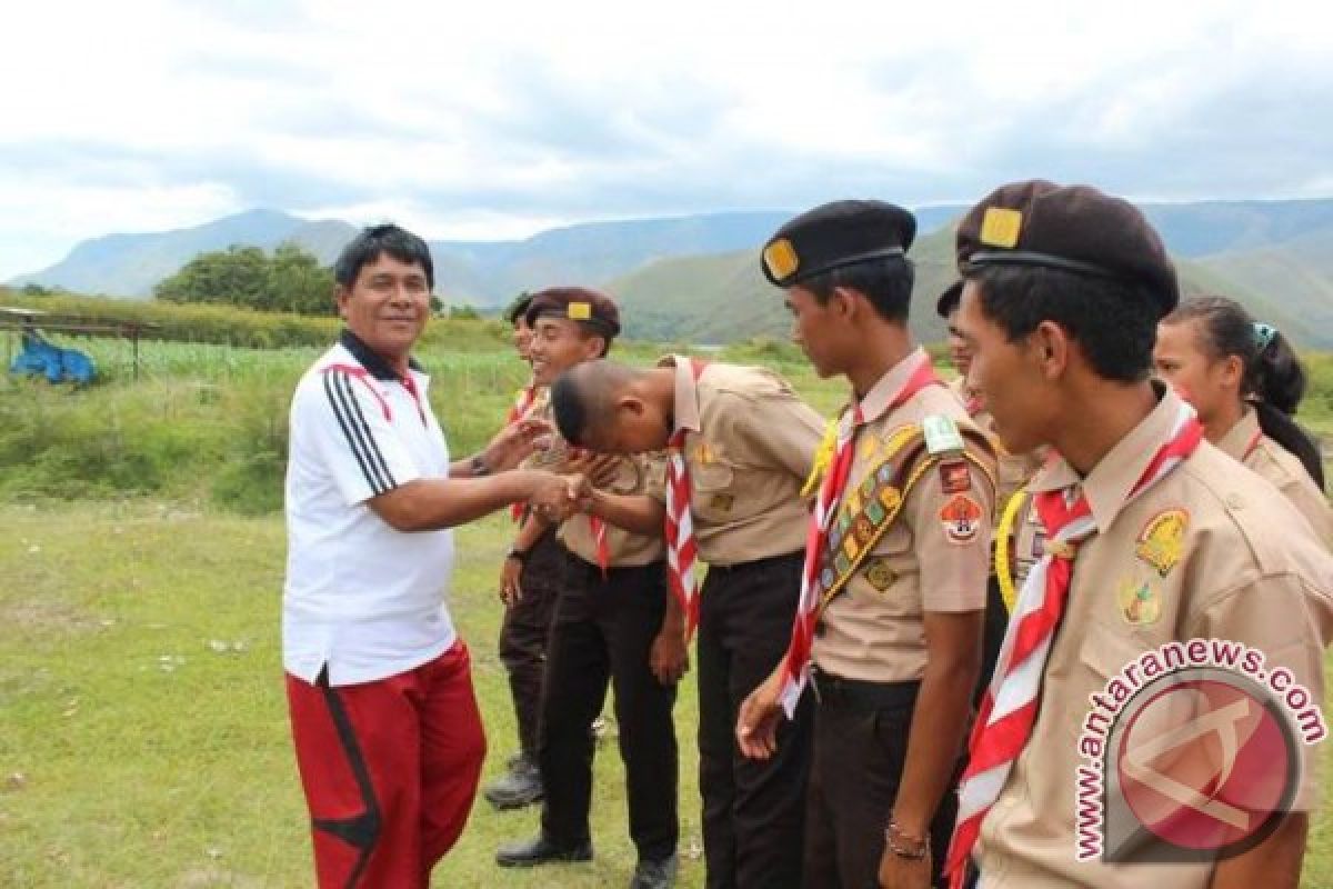 Wabup Samosir Buka Perkemahan Bumi Pramuka 