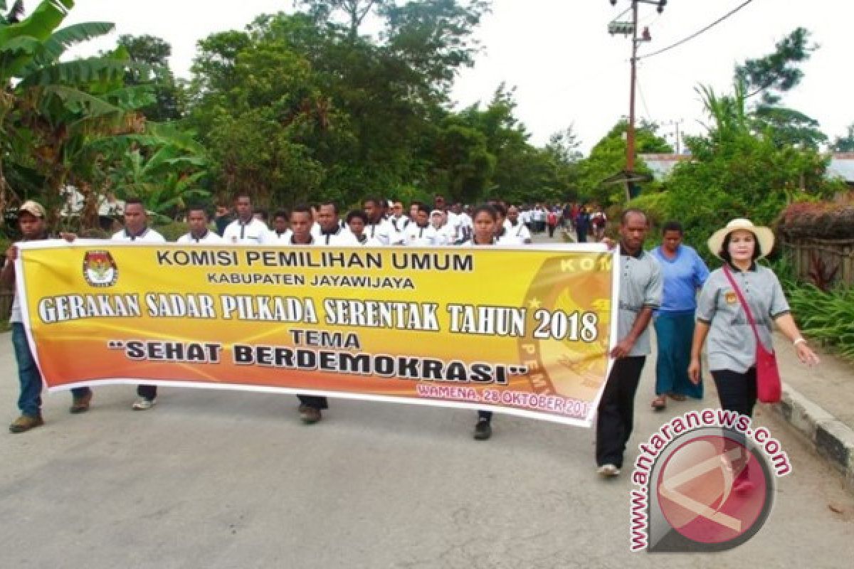 KPU kampanye keliling pilkada di Jayawijaya