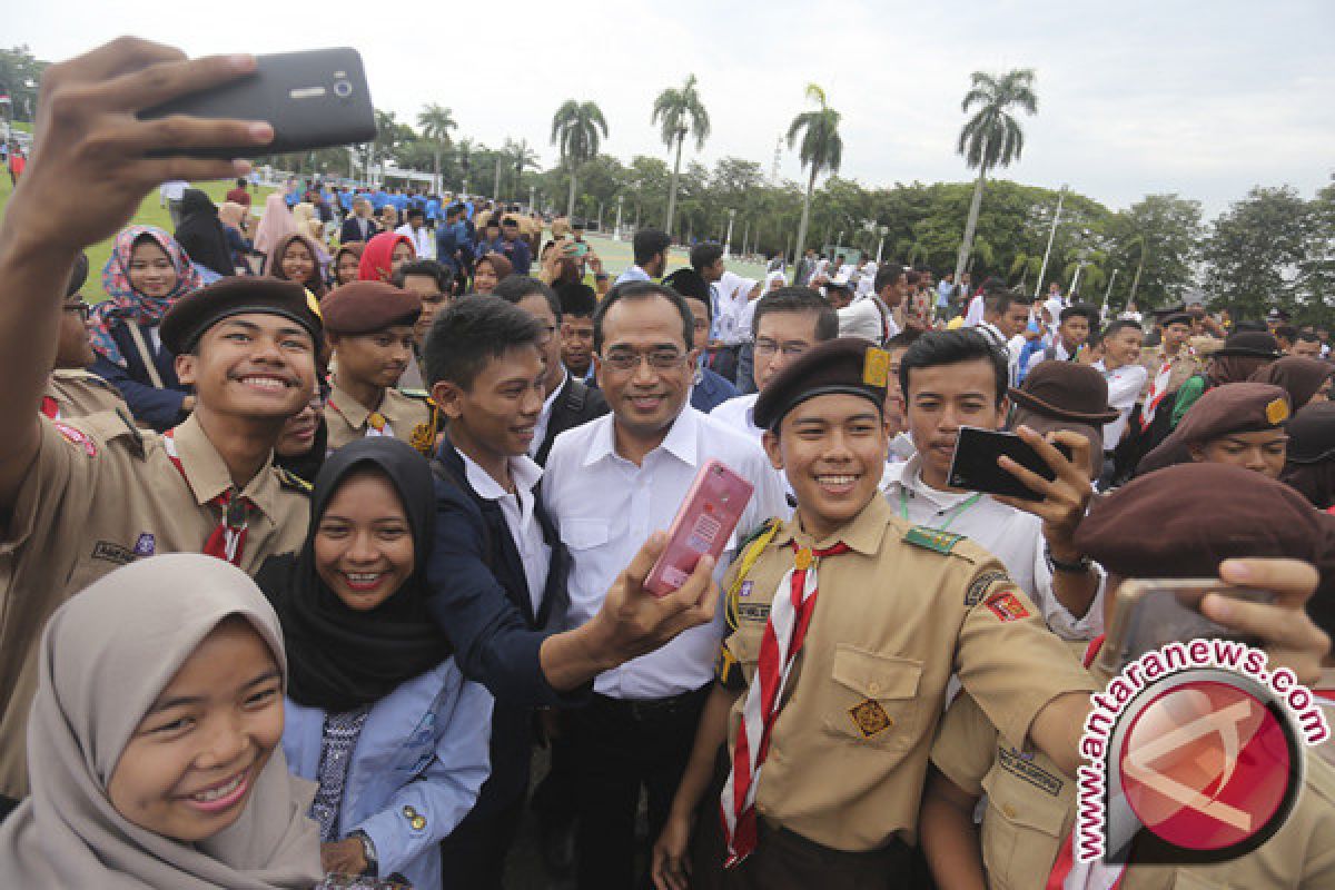 Menteri Perhubungan hadiri aksi kebangsaan di Palembang 