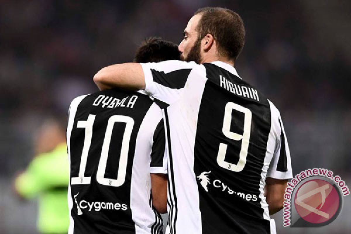 Higuain catatkan trigol saat Juve hancurkan Sassuolo