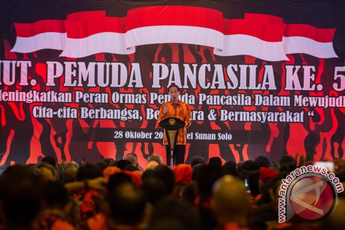 Presiden ajak Pemuda Pancasila bergotong-royong dengan pemerintah