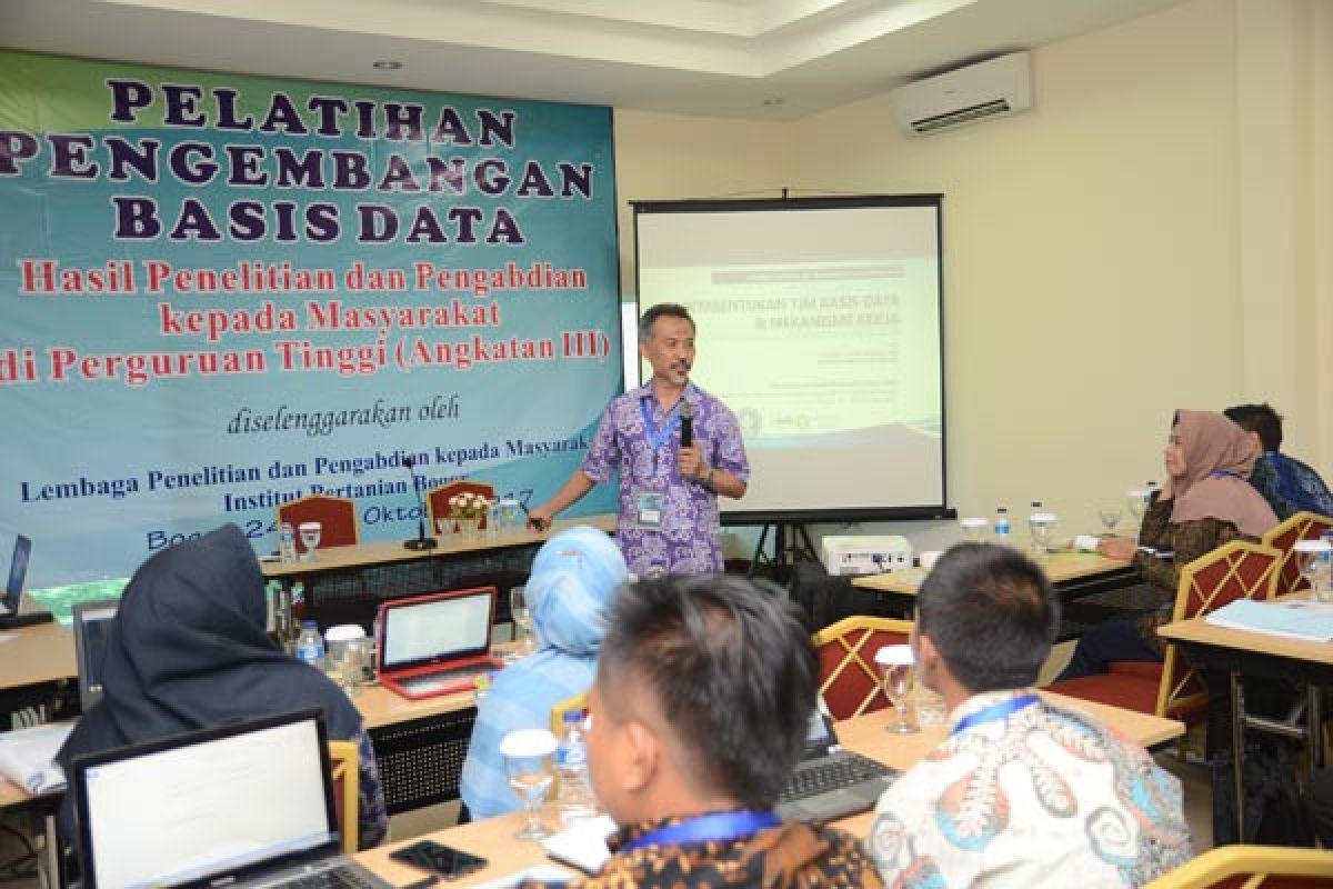 LPPM IPB Gelar Pelatihan Pengembangan Basis Data