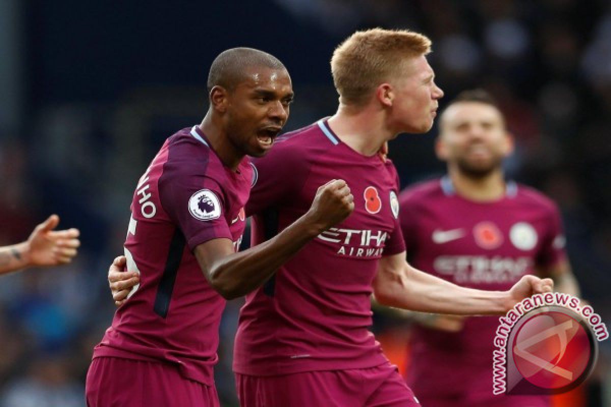 City atasi West Brom 3-2, jaga jarak aman puncak