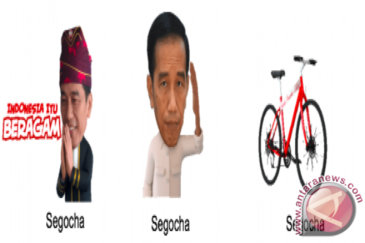 LINE kenalkan stiker pilihan Presiden Joko Widodo
