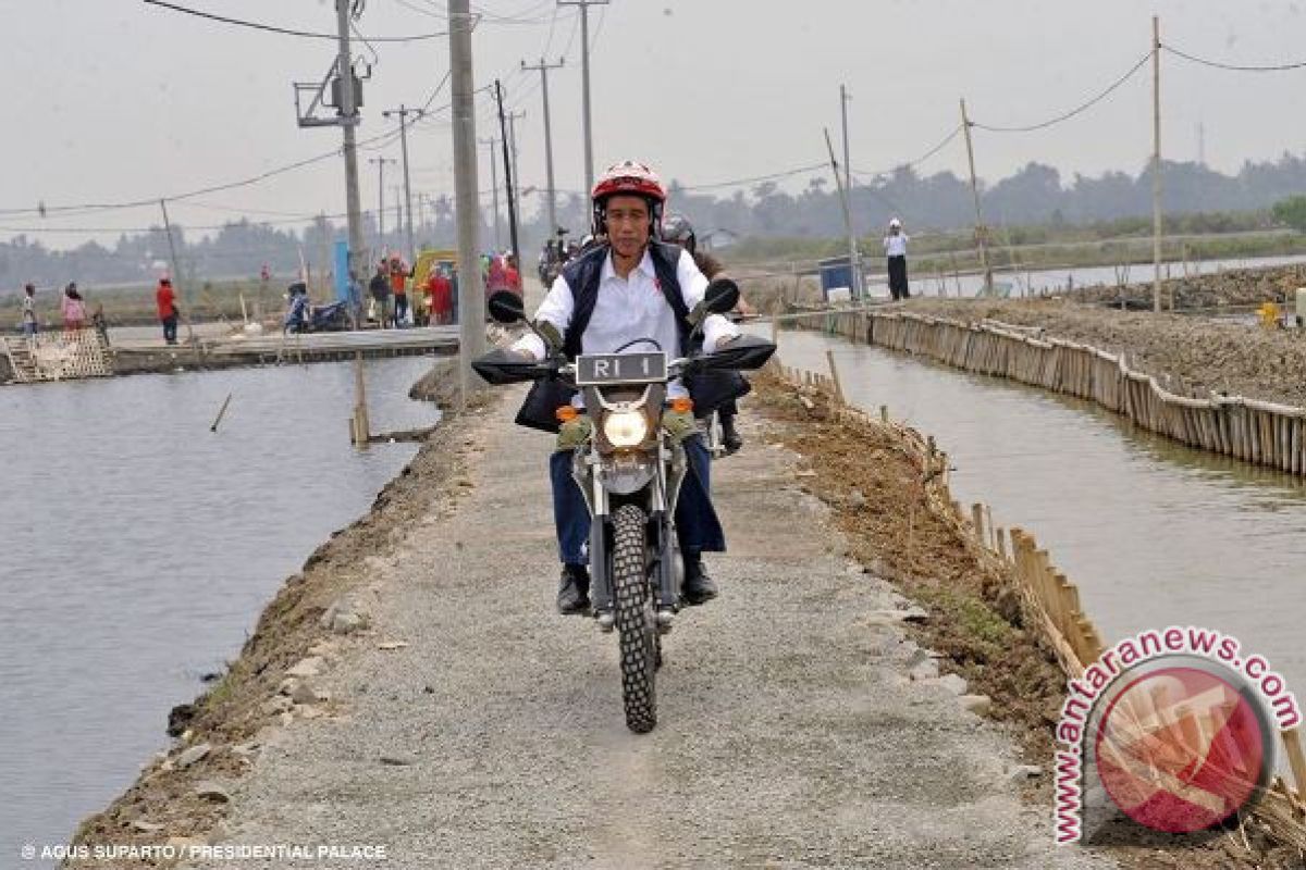 Jokowi dan sepeda motor trailnya