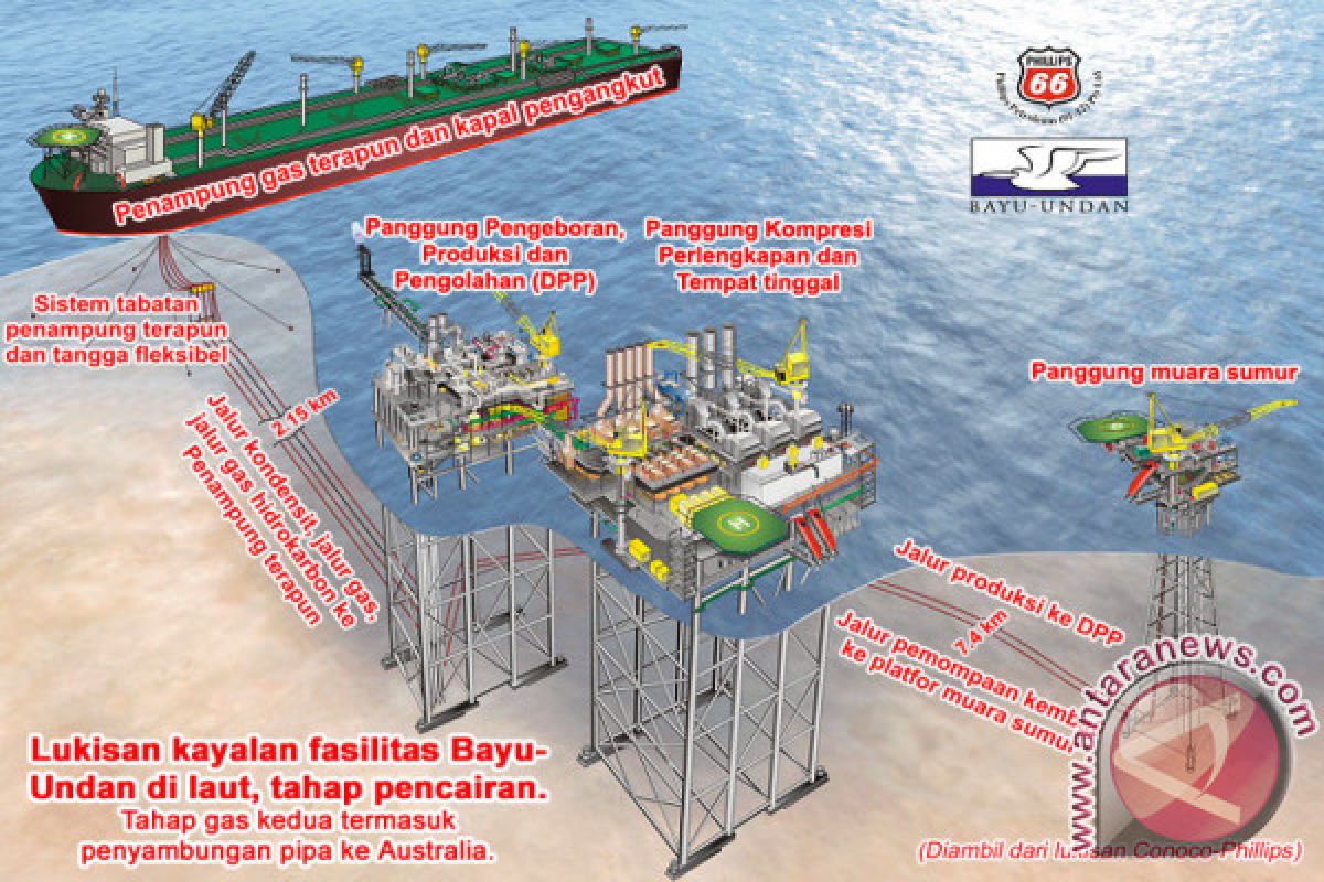 Indonesia Dapat Bagian dari Ladang Gas Bayu Undan